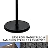 Innoliving Ventilatore a Piantana in Metallo INN-529B, Diametro 45 cm, 3 Velocità, Modalità Oscillazione, Struttura Robusta Metallo Nero, Inclinazione Regolabile 50W