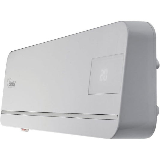 Bimar INB-HP131 Termoventilatore a Parete Wi-Fi, Eroga Potenza in Base alla Temperatura Ambiente. Termoventilatore con Telecomando, App, Controllo Vocale, Programmatore e Oscillazione Automatica