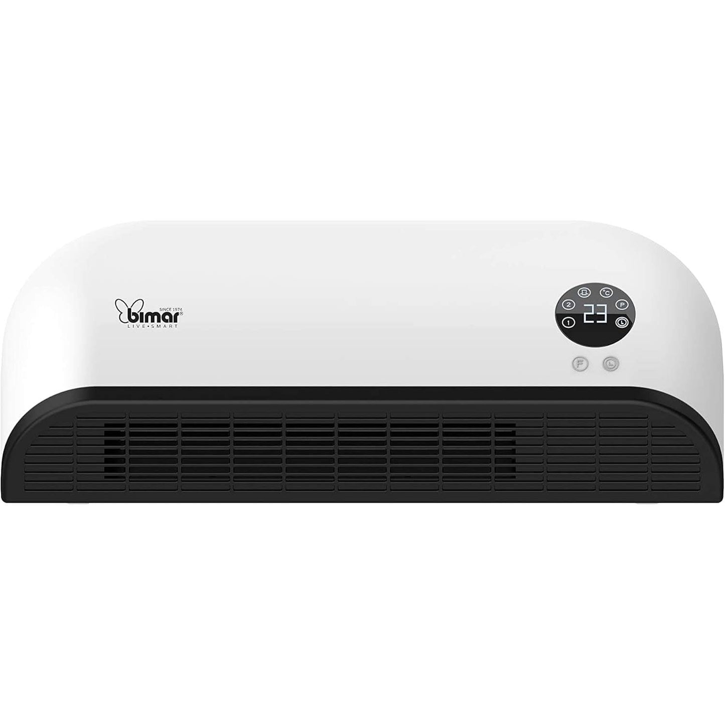 Bimar HP093 Termoventilatore a Parete Eroga Calore in Base alla Temperatura Ambiente. Termoventilatore con Timer, Telecomando, Programmatore Giornaliero e Settimanale, 2 Potenze di Riscaldamento