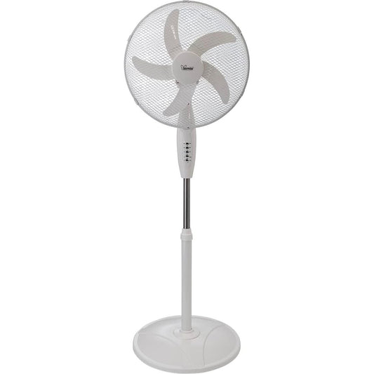 Bimar INB-VP43T Ventilatore a Piantana 40 cm Elettronico, Altezza Regolabile 123cm, 40W, 5 Pale, con Telecomando e Timer, Oscillazione Automatica, Inclinazione Alto Basso