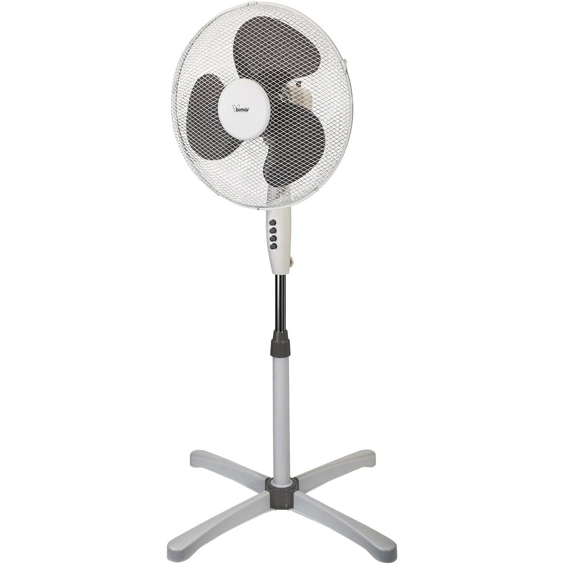 Bimar INB-VP416 Ventilatore a piantana, Altezza Regolabile, Elica Ø 40 cm con 3 Pale, Selettore 3 Velocità, Oscillazione Dx Sx