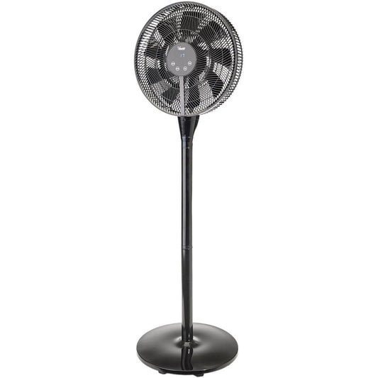 Bimar INB-VP458T Ventilatore a Piantana Slim, Basso Consumo, Altezza 1.30 cm, Diametro 40 cm, con Telecomando, Modalità Notte, 8 velocità, Con display, Timer 12h, Regolabile con due altezze, 9 pale, 25W
