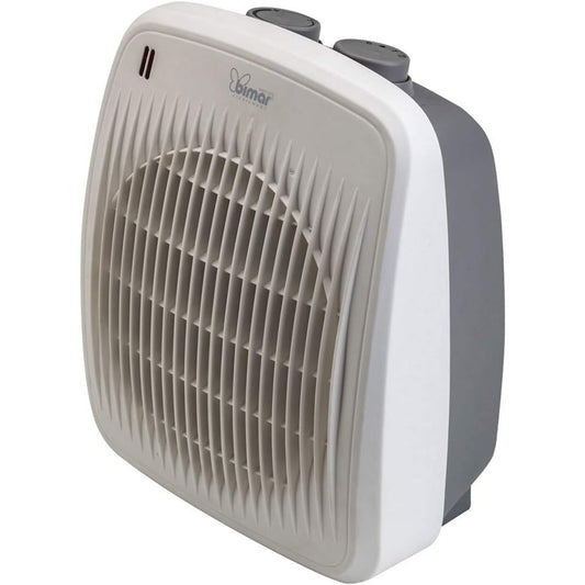 Bimar INB-HF190 stufetta elettrica bagno, Termoventilatore Elettrico da 2000W a Basso Consumo con Termostato Regolabile e 2 Potenze di Riscaldamento, Corpo in Plastica con Maniglia Integrata