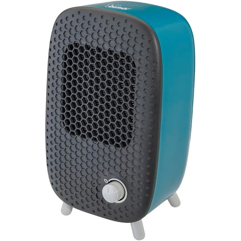 Bimar INB-HP135 Termoventilatore da Tavolo con Resistenza 500W Ceramica PTC a Basso Consumo, Stufetta da Tavolo con Termostato Regolabile, Segnalatore Luminoso, Filtro Aria