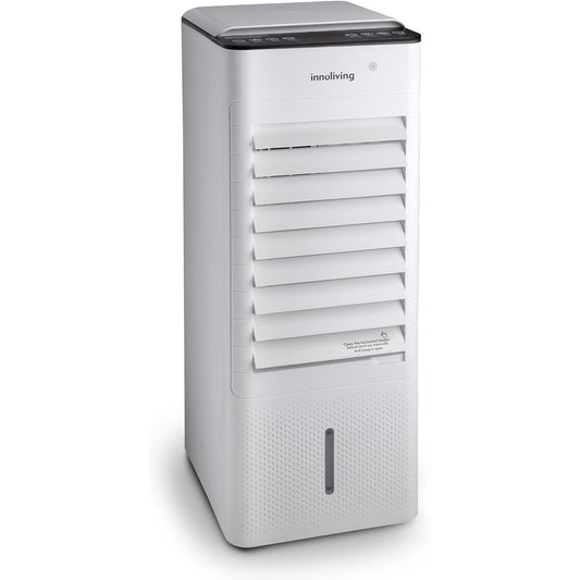 Innoliving Raffrescatore d’Aria Caldo/Freddo 7 Litri INN-508NEW, con Funzione Calore, Pannello Touch, Display Digitale, Telecomando, 3 Velocità, Oscillazione 140°, Serbatoio Removibile