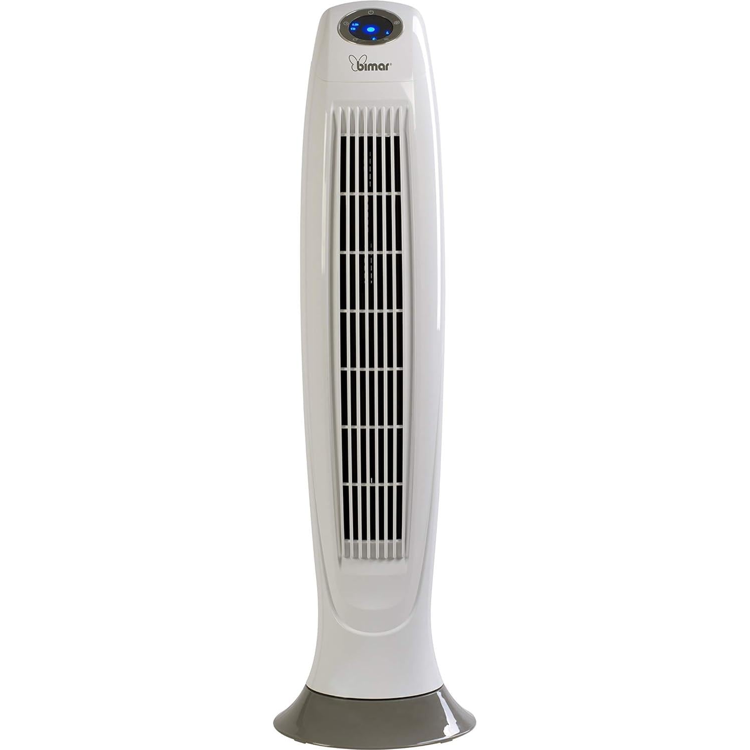 Bimar INB-VC95 Ventilatore Colonna Oscillante da 90cm, Ventilatore a Colonna a 3 Velocità e 3 Modalità, Ventilatore con Telecomando, Led Luminoso, Timer, Oscillazione Destra Sinistra Automatica