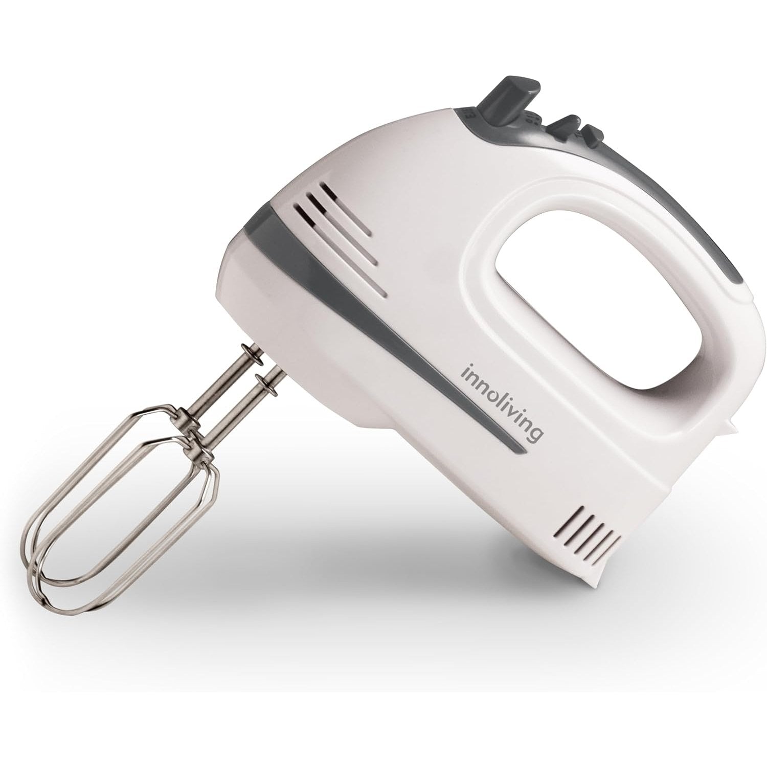 Innoliving Sbattitore Elettrico INN-882, 6 Velocità Regolabili, Fruste in Acciaio Inox, Funzione Turbo, Design Compatto, Ideale per Impasti, Montare Panna e Uova, Tasto Eject