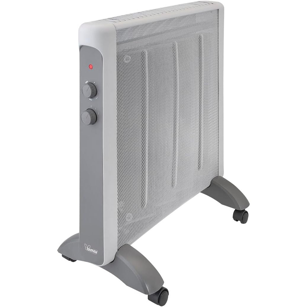 Bimar INB-HC515 Termoconvettore a Convezione Naturale in Mica, Stufa Elettrica 2000W a Basso Consumo, Termostato Regolabile, 2 Potenze di Riscaldamento, Silenzioso e Trasportabile