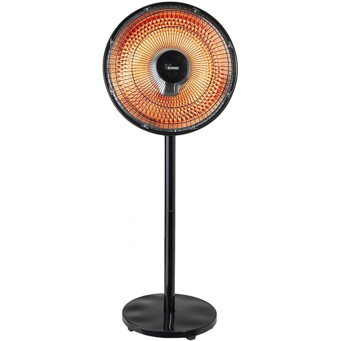 Bimar INB-HR320 Stufa radiante a parabola Solemio, Lampada riscaldante, Stufa radiante infrarossi, Stufa portatile, Potenza regolabile, Oscillazione automatica, Con interruttore di sicurezza ribaltamento