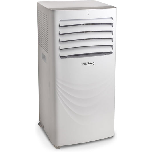 Innoliving Condizionatore Portatile 12000BTU, 3 Funzioni Raffreddamento, Ventilazione, Deumidificazione, Timer 24h, Telecomando, Display LED, Gas Naturale R290, Fino a 30mq