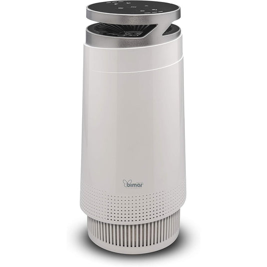 Bimar INB-PA98 Purificatore Aria WiFi con Filtro HEPA Alta Filtrazione a Carboni Attivi. Purificatore Aria Elimina Odori, Allergie, Pollini, Fumo per Casa o Ufficio. Controllo vocale