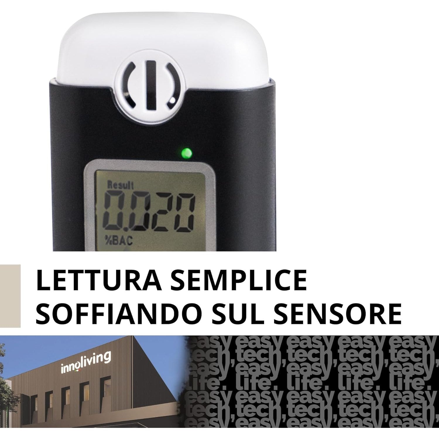 Alcol Tester a Batterie Innoliving INN-993