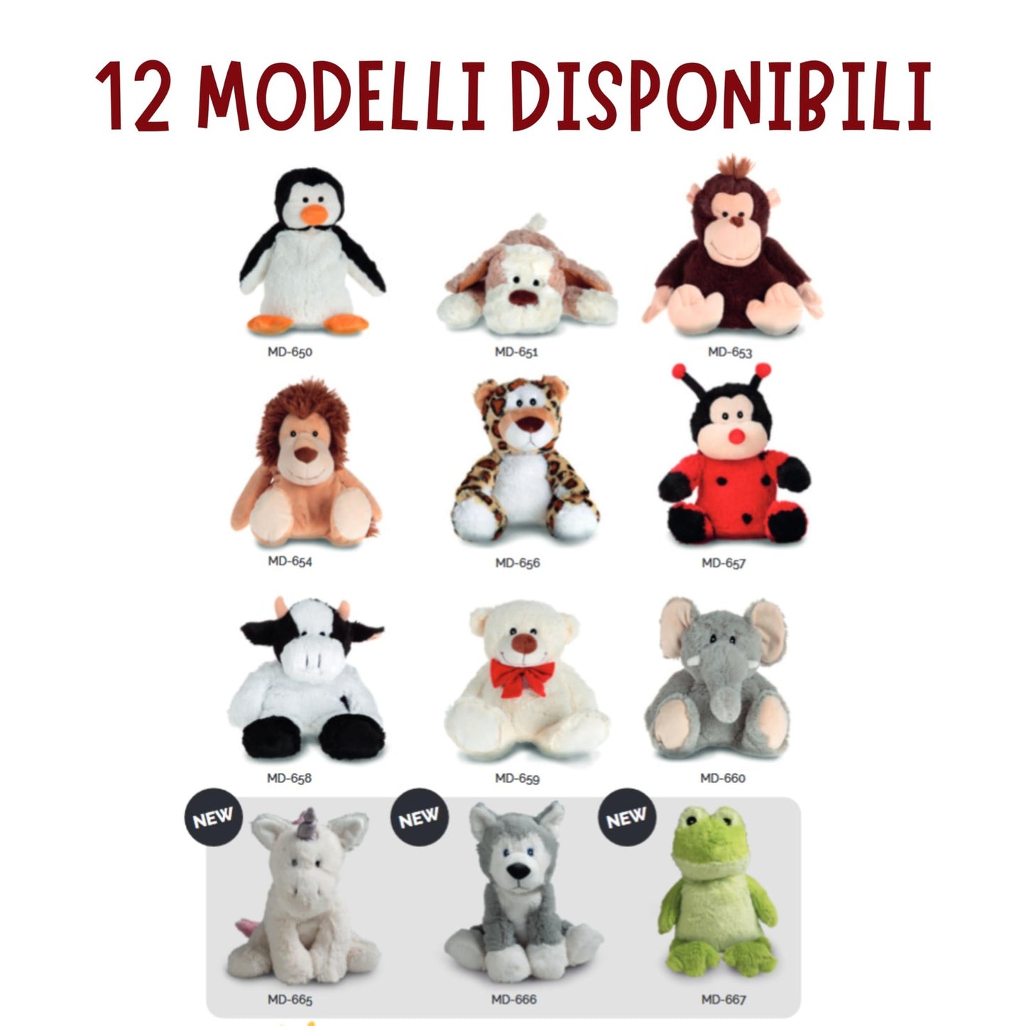 Innoliving Peluche Riscaldabile Morbido e Accogliente, Aiuta il Relax e il Benessere di Grandi e Piccini, Allevia Stress e Tensioni, Cuscino Termico Coccoloso HUSKY MD-666