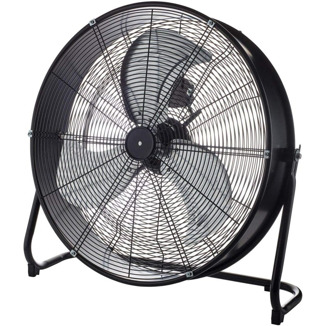 Bimar INB-VI63 Ventilatore Industriale da Pavimento Nero, Diametro 60cm, con 3 velocità