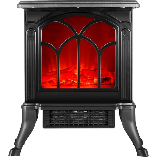 Bimar INB-HFP02 Caminetto Elettrico da Pavimento con Effetto Fiamma Camino con Termoventilatore Resistenza Ceramica PTC a Basso Consumo, Termostato Regolabile e 2 Potenze di Riscaldamento