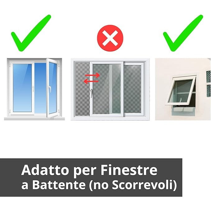 Innoliving Guarnizione Universale per Finestre INN-52001, Compatibile con Condizionatori d’Aria Portatili, Design Regolabile fino a 4m, Materiale Impermeabile TERYLENE, Sistema a Velcro con Zip