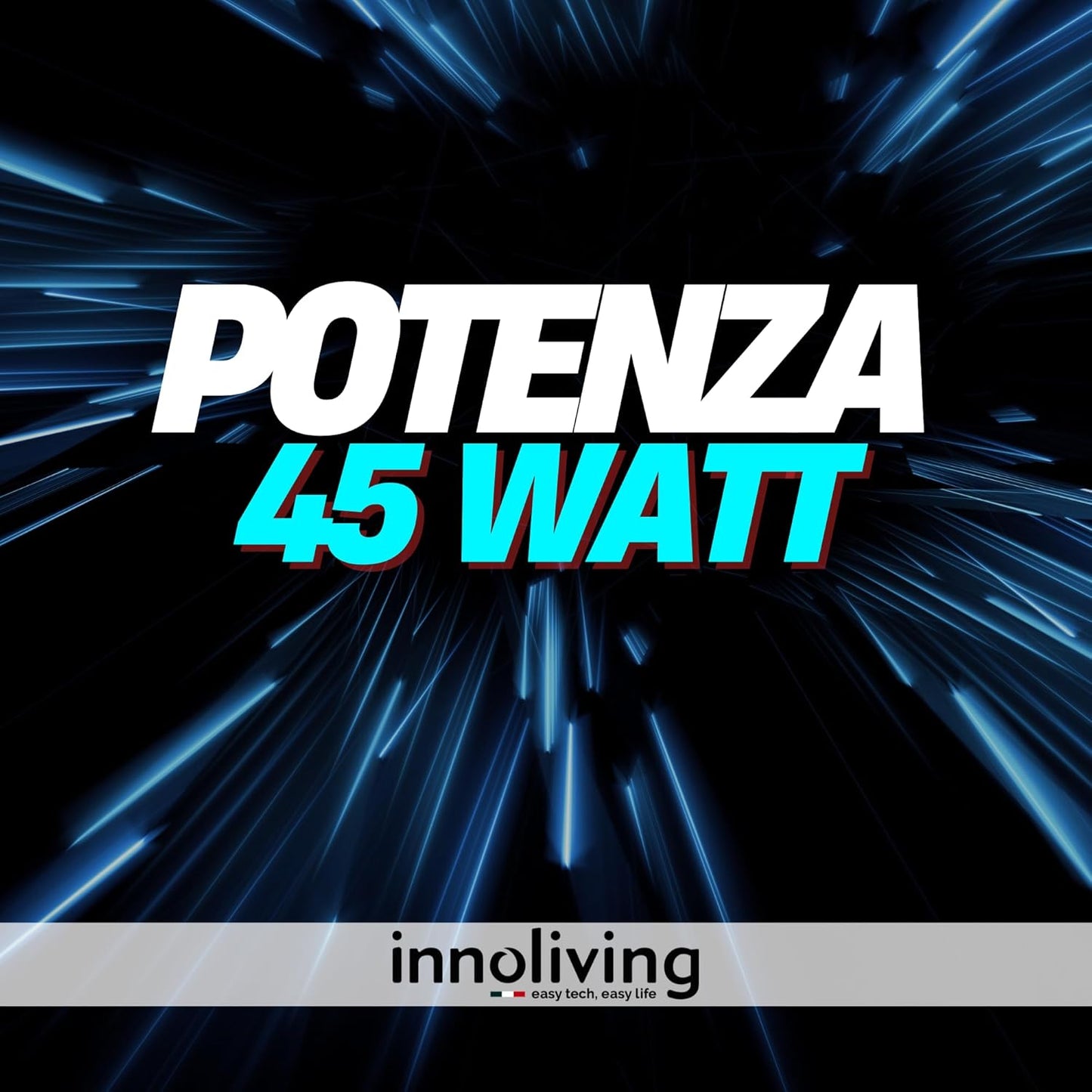 Innoliving Ventilatore a Piantana INN-503ROUNDR con Telecomando, Griglia Mesh, Diametro 40 cm, 3 Velocità, Oscillazione, Altezza Regolabile, Base Rotonda Con Telecomando