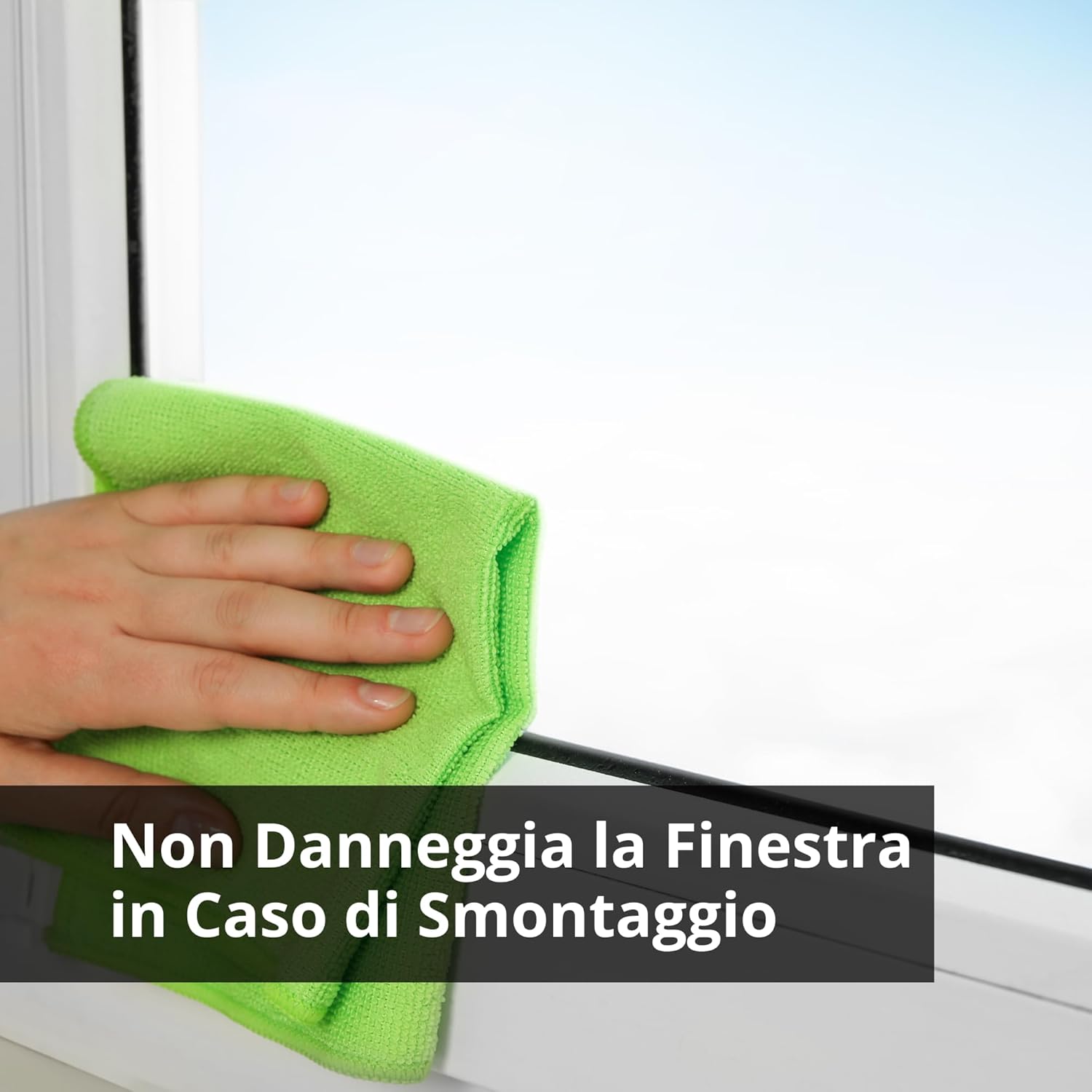 Innoliving Guarnizione Universale per Finestre INN-52001, Compatibile con Condizionatori d’Aria Portatili, Design Regolabile fino a 4m, Materiale Impermeabile TERYLENE, Sistema a Velcro con Zip