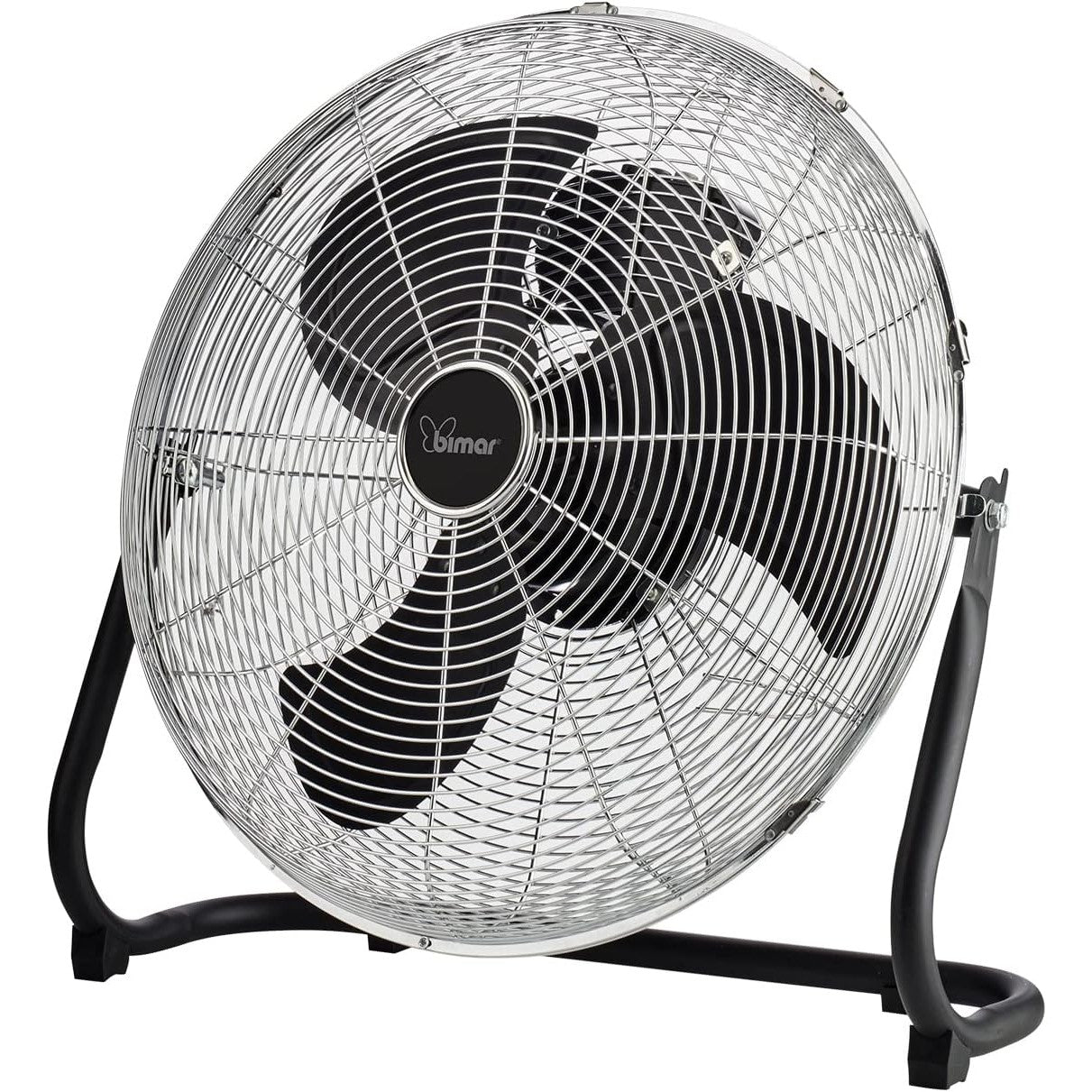 Bimar INB-VS58 Ventilatore Turbo da Pavimento e Muro Elica Ø 45cm, Kit Installazione Murale Incluso 100W, a 3 Velocità, Orientabile Alto Basso, con 3 Pale in Alluminio