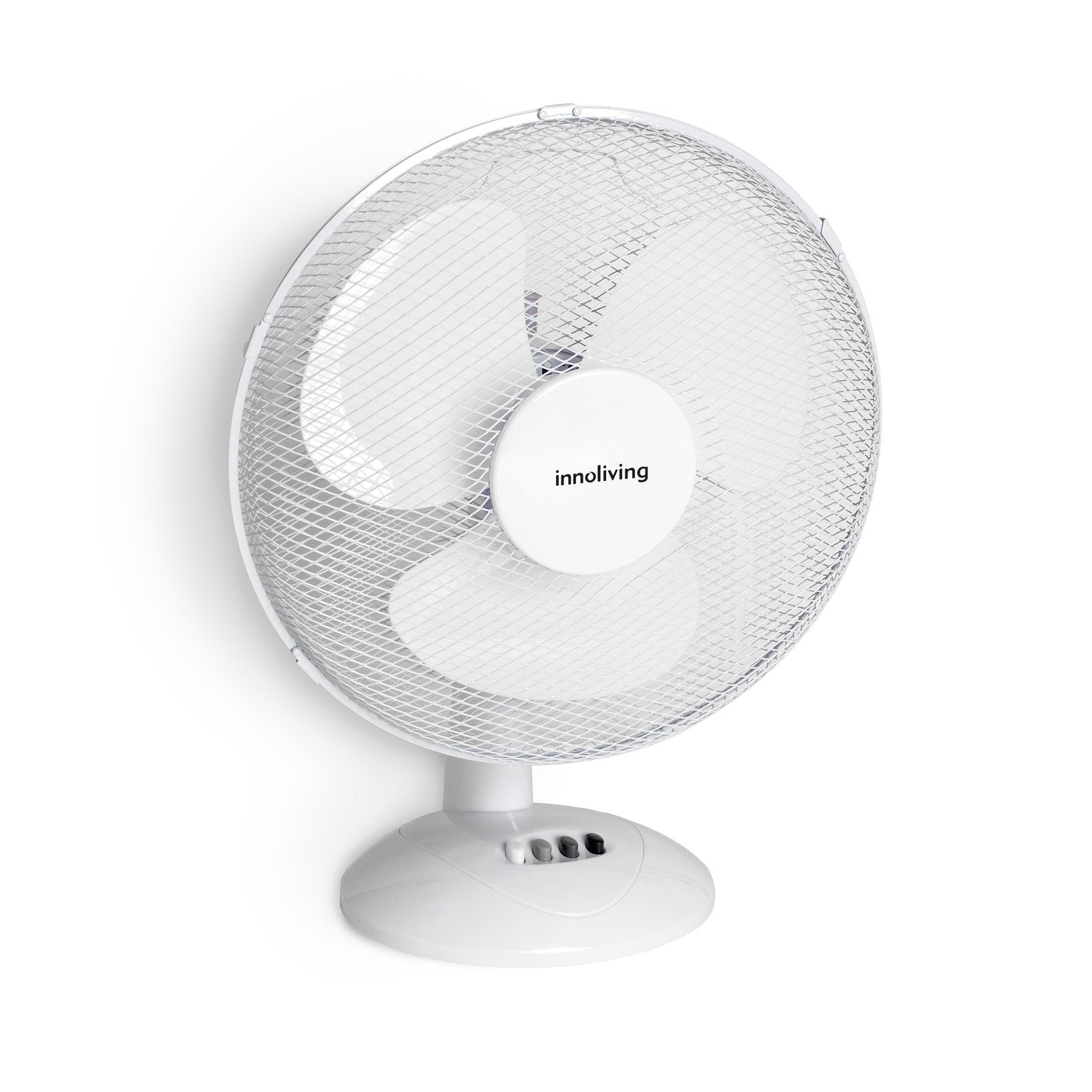 Ventilatore da tavolo 30cm diametro 3 velocità oscillazione griglia, Innoliving INN-501