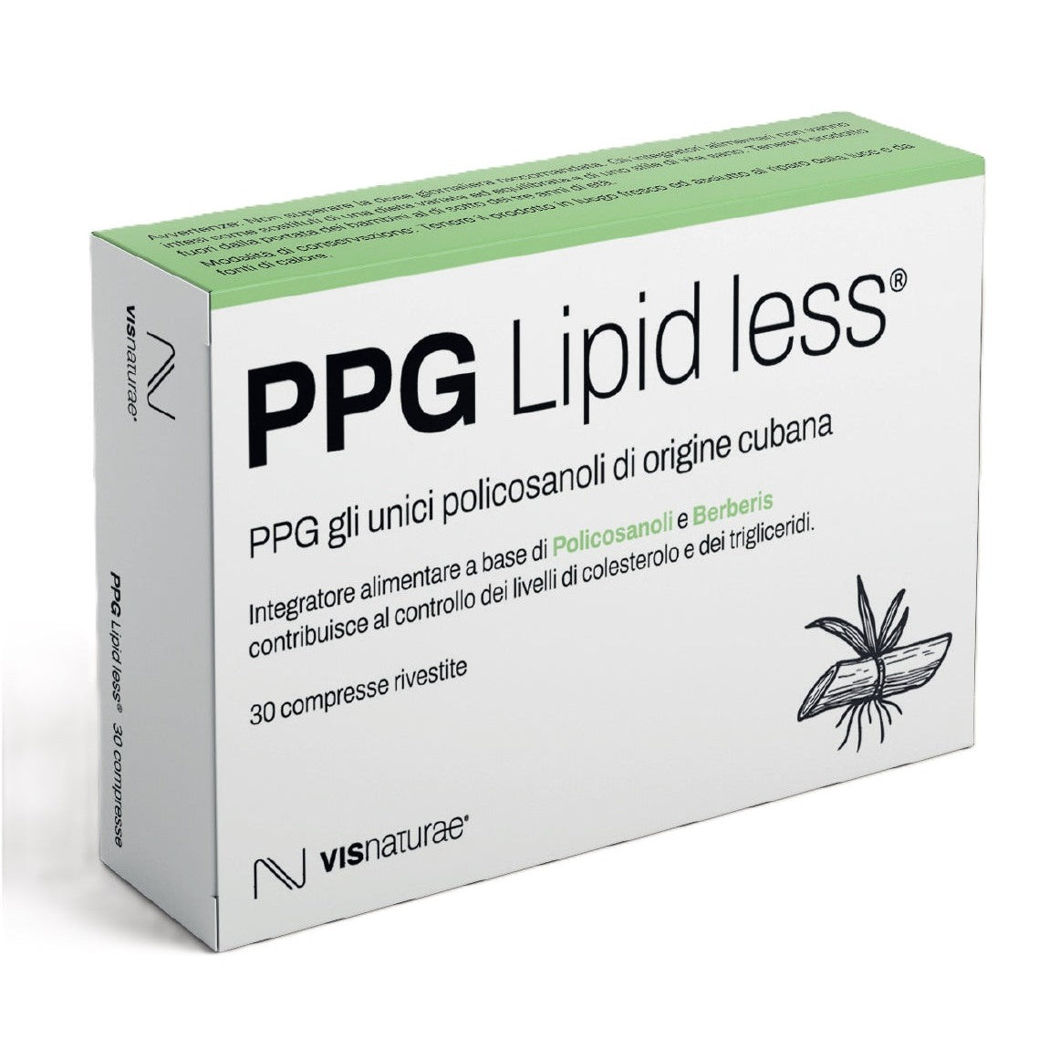 Integratore per la Prevenzione del Colesterolo PPG Lipid Less Visnaturae a base di Policosanoli e Berberis