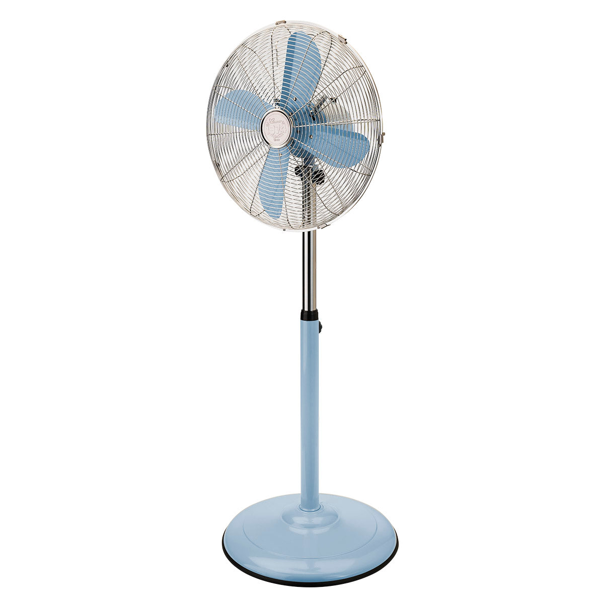 Bimar INB-VP310.BL Ventilatore a Piantana Vintage in Metallo, Altezza Regolabile 123 cm, Diametro 40 cm