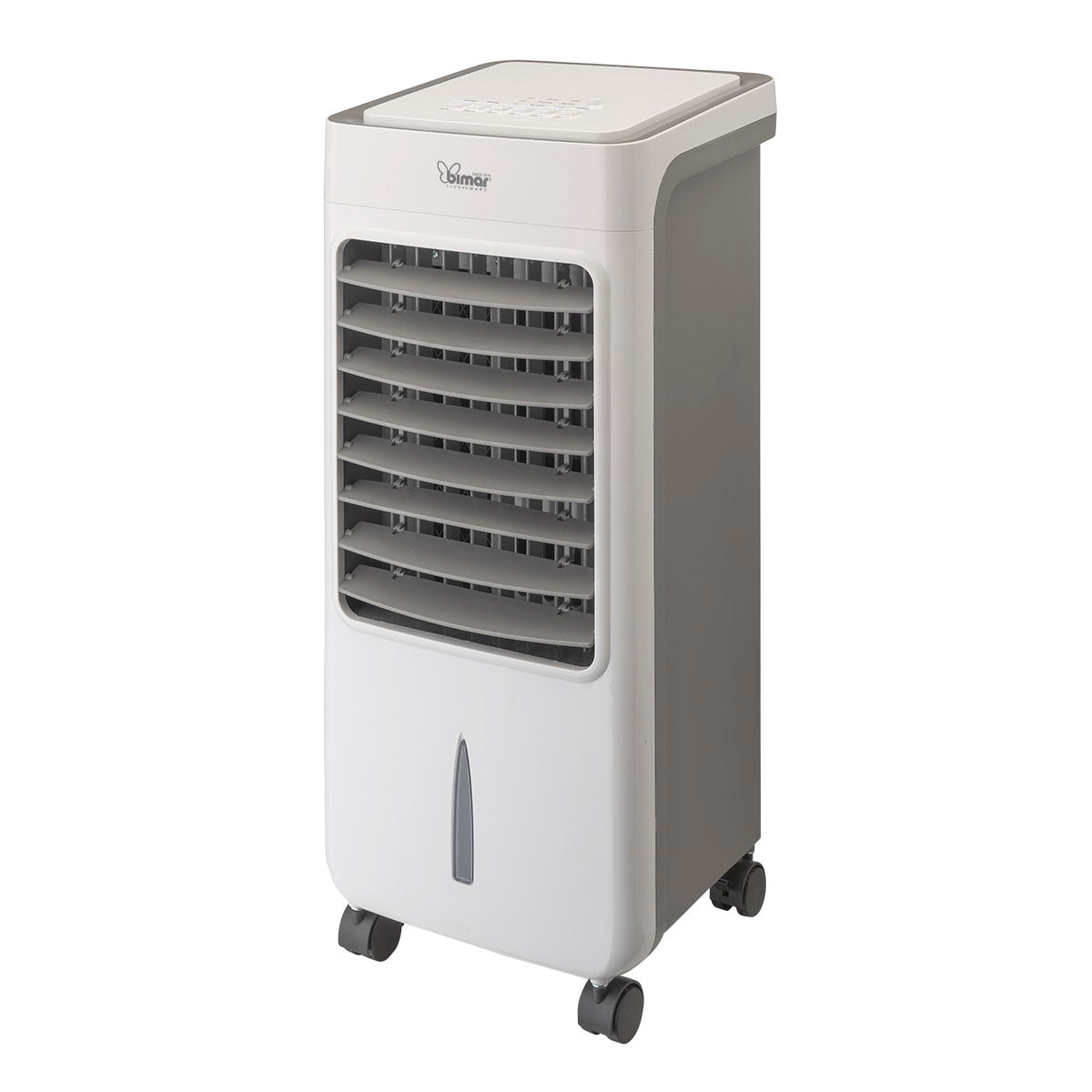 Bimar Raffrescatore Purificatore 7L Elettronico, con Telecomando, Ionizzatore, Filtro Antipolvere, Funzione Swing, Display Digitale, Timer 12h, Ruote Piroettanti