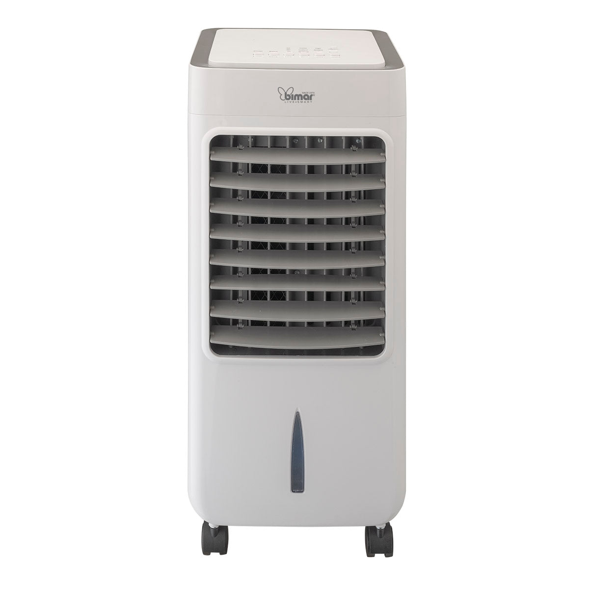 Bimar Raffrescatore Purificatore 7L Elettronico, con Telecomando, Ionizzatore, Filtro Antipolvere, Funzione Swing, Display Digitale, Timer 12h, Ruote Piroettanti
