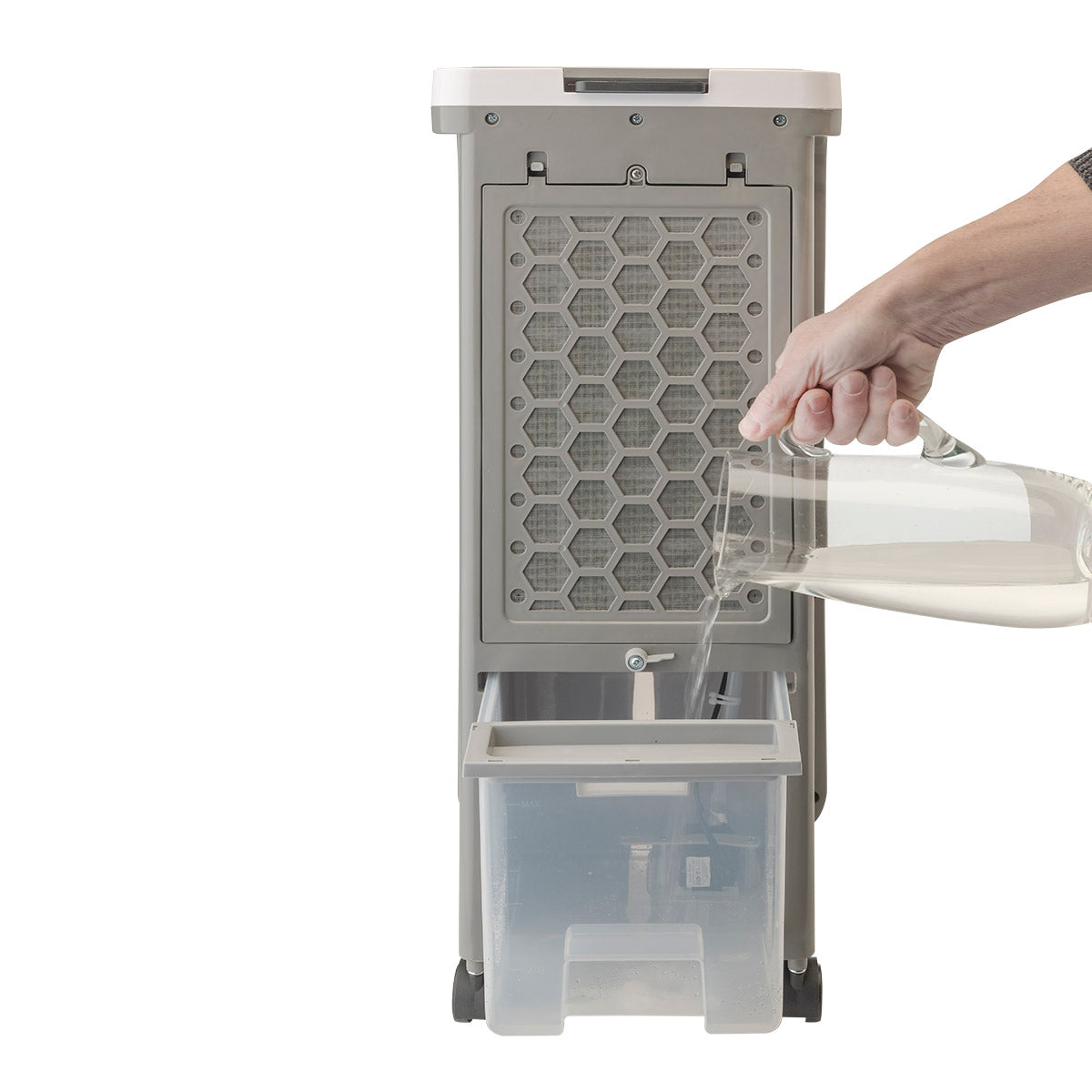 Bimar Raffrescatore Purificatore 7L Elettronico, con Telecomando, Ionizzatore, Filtro Antipolvere, Funzione Swing, Display Digitale, Timer 12h, Ruote Piroettanti