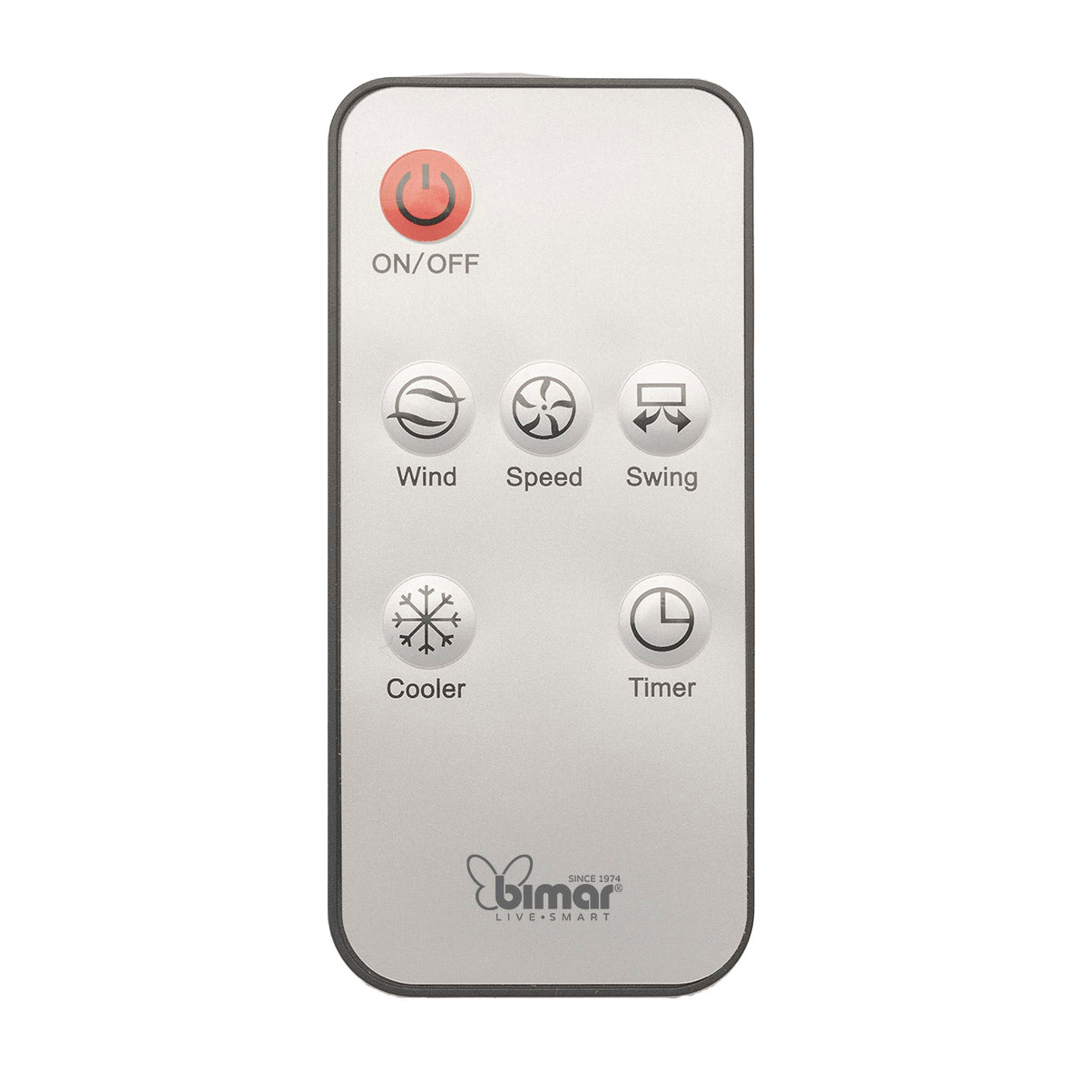 Bimar Raffrescatore Purificatore 7L Elettronico, con Telecomando, Ionizzatore, Filtro Antipolvere, Funzione Swing, Display Digitale, Timer 12h, Ruote Piroettanti