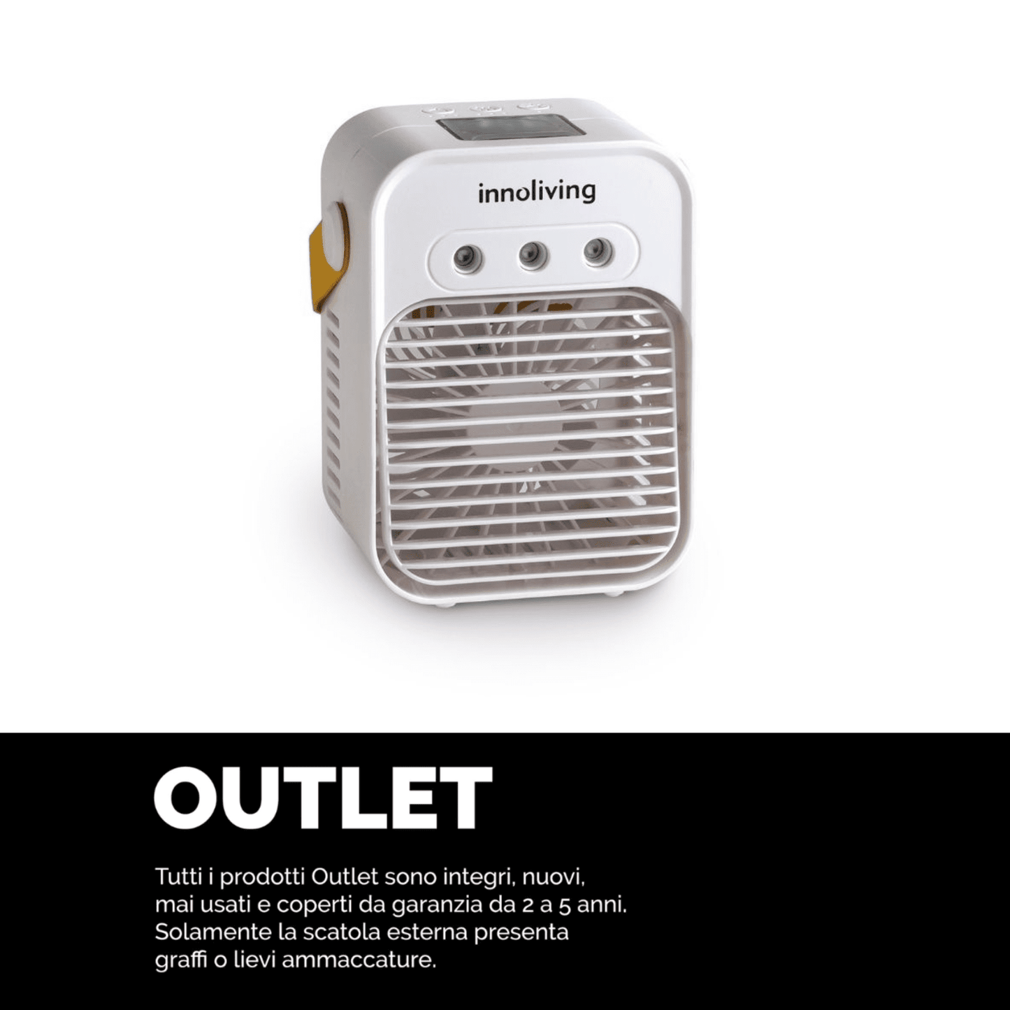 Innoliving Mini raffrescatore portatile ricaricabile INN-518, Bianco