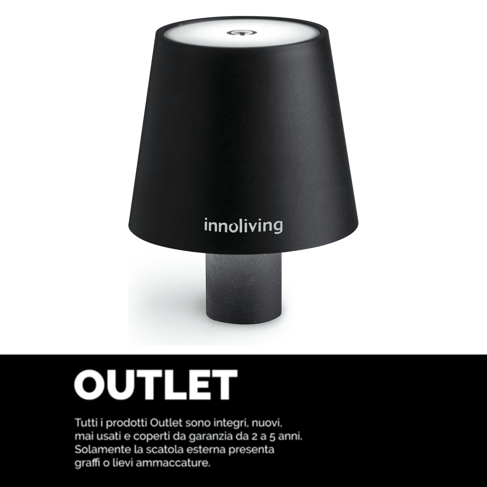 Lampada led per bottiglia per interni ed esterni accensione touch, INN-290