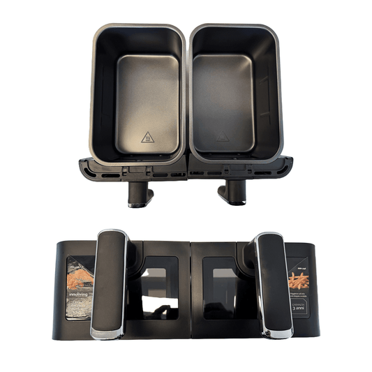 Coppia di Cassetti per Friggitrice ad aria doppia Innoliving INN-798