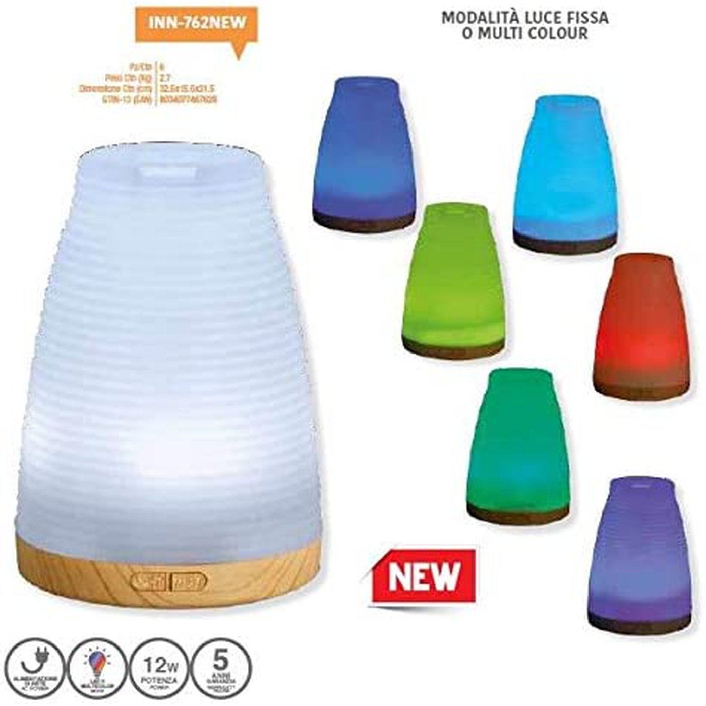 Diffusore di Aromi ad Ultrasuoni , Innoliving INN-762NEWDB