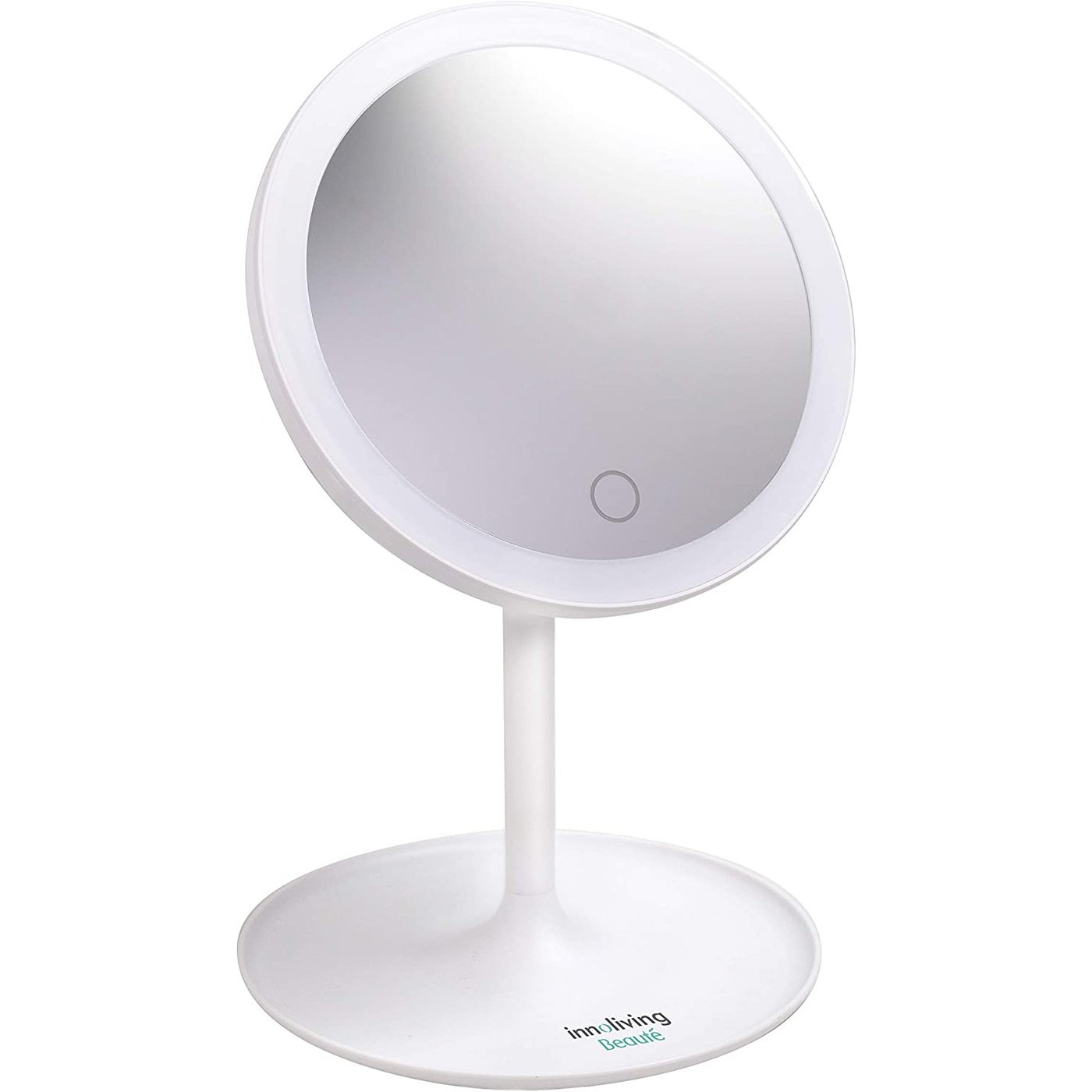 Specchio luminoso LED ruotabile 180° visione reale luminosità regolabile, Innoliving INN-803