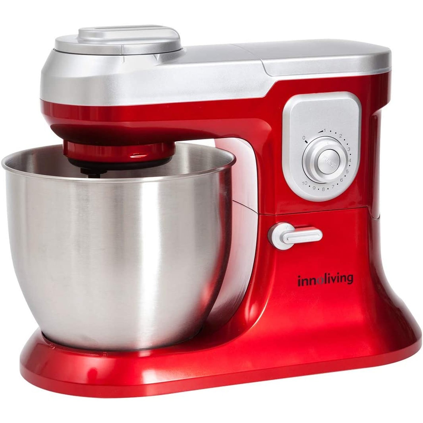Impastatrice con Frullatore e Robot da Cucina Innoliving INN-721, Rosso 6.5 Litri, 1200 Watt