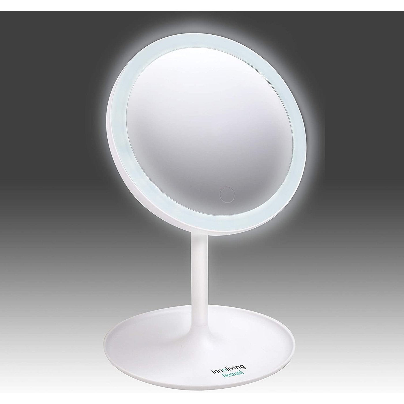 Specchio luminoso LED ruotabile 180° visione reale luminosità regolabile, Innoliving INN-803