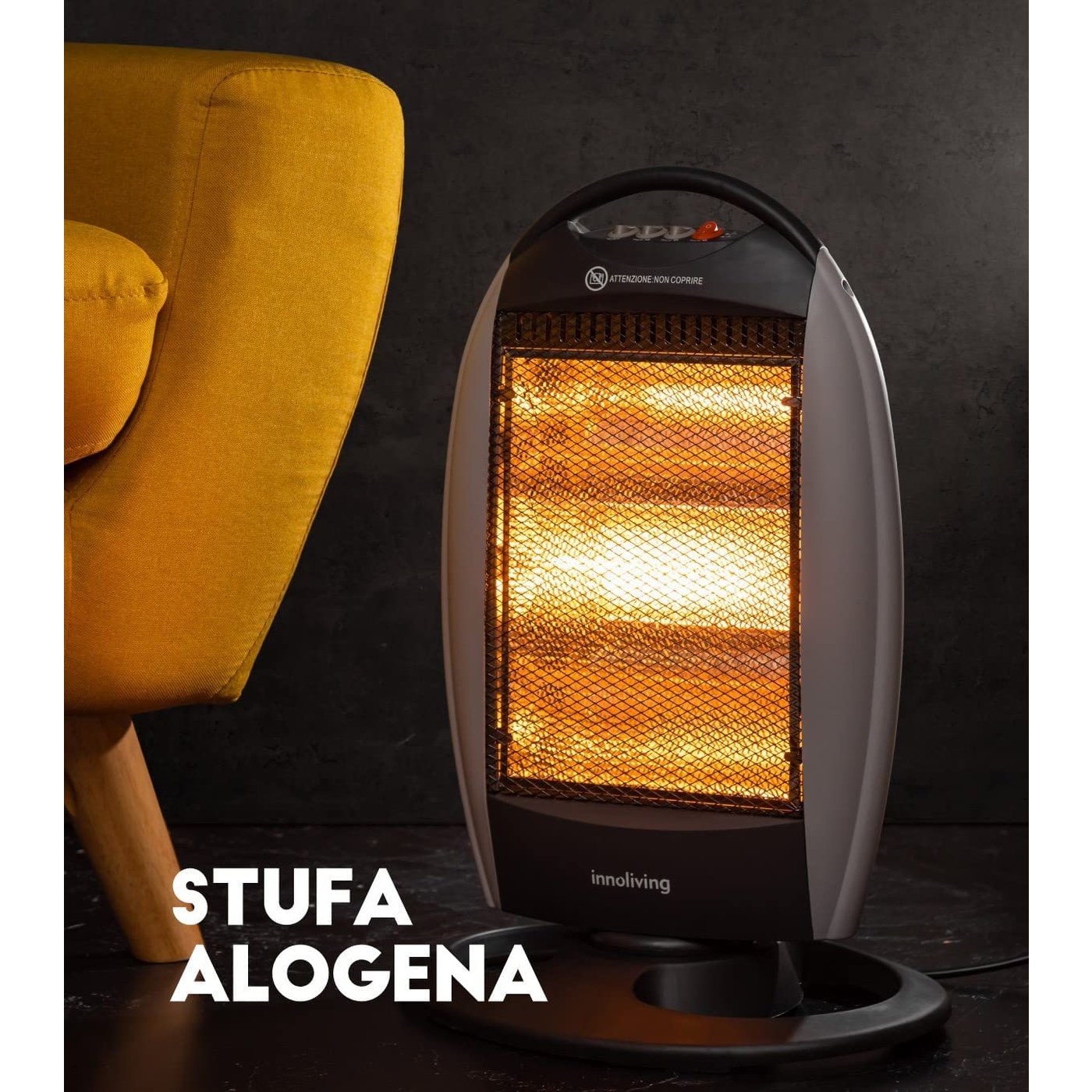 Stufa Alogena Rotante, Innoliving INN-577