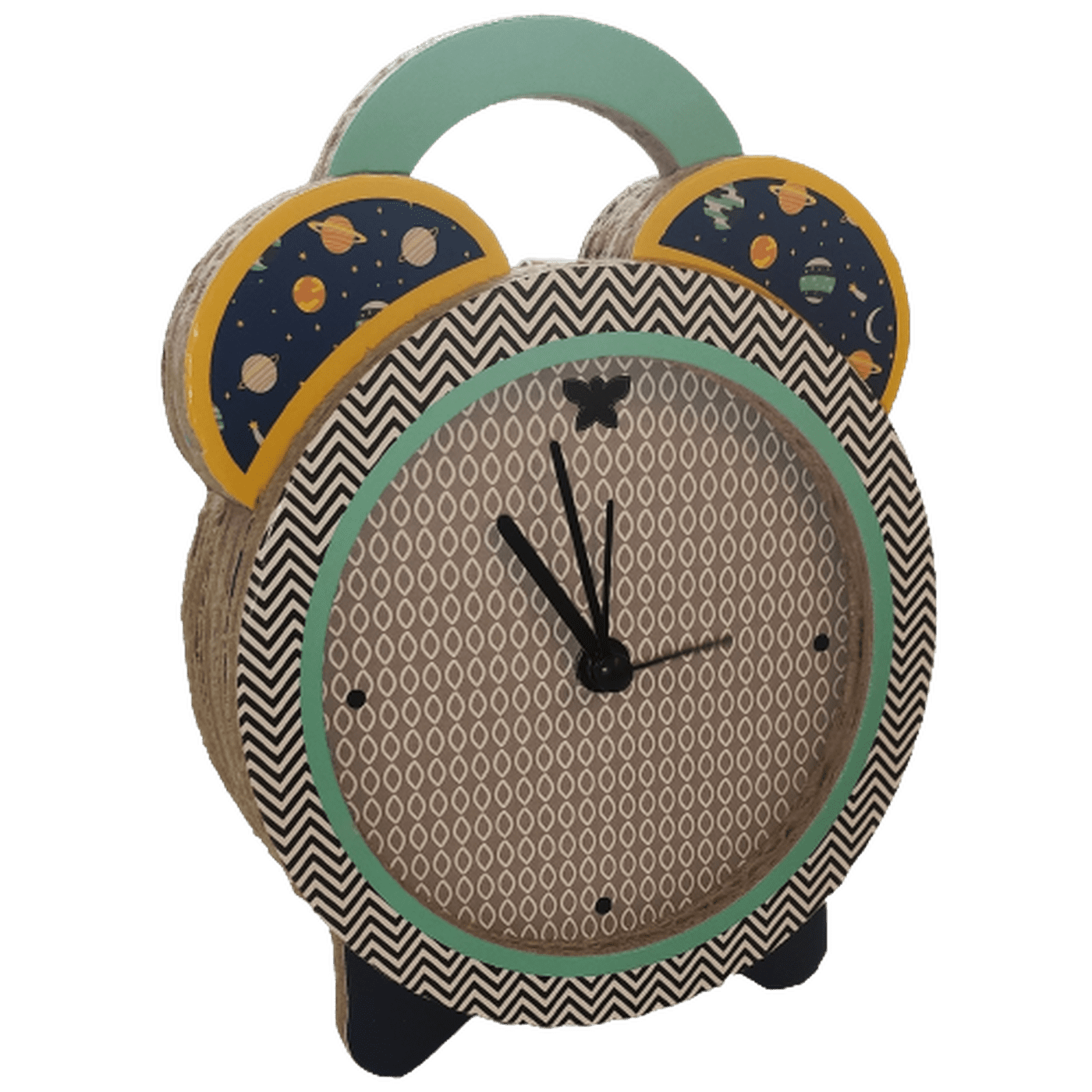 Orologio Sveglia da Tavolo "Keep me" in Cartone Ecosostenibile Innoliving INN-999
