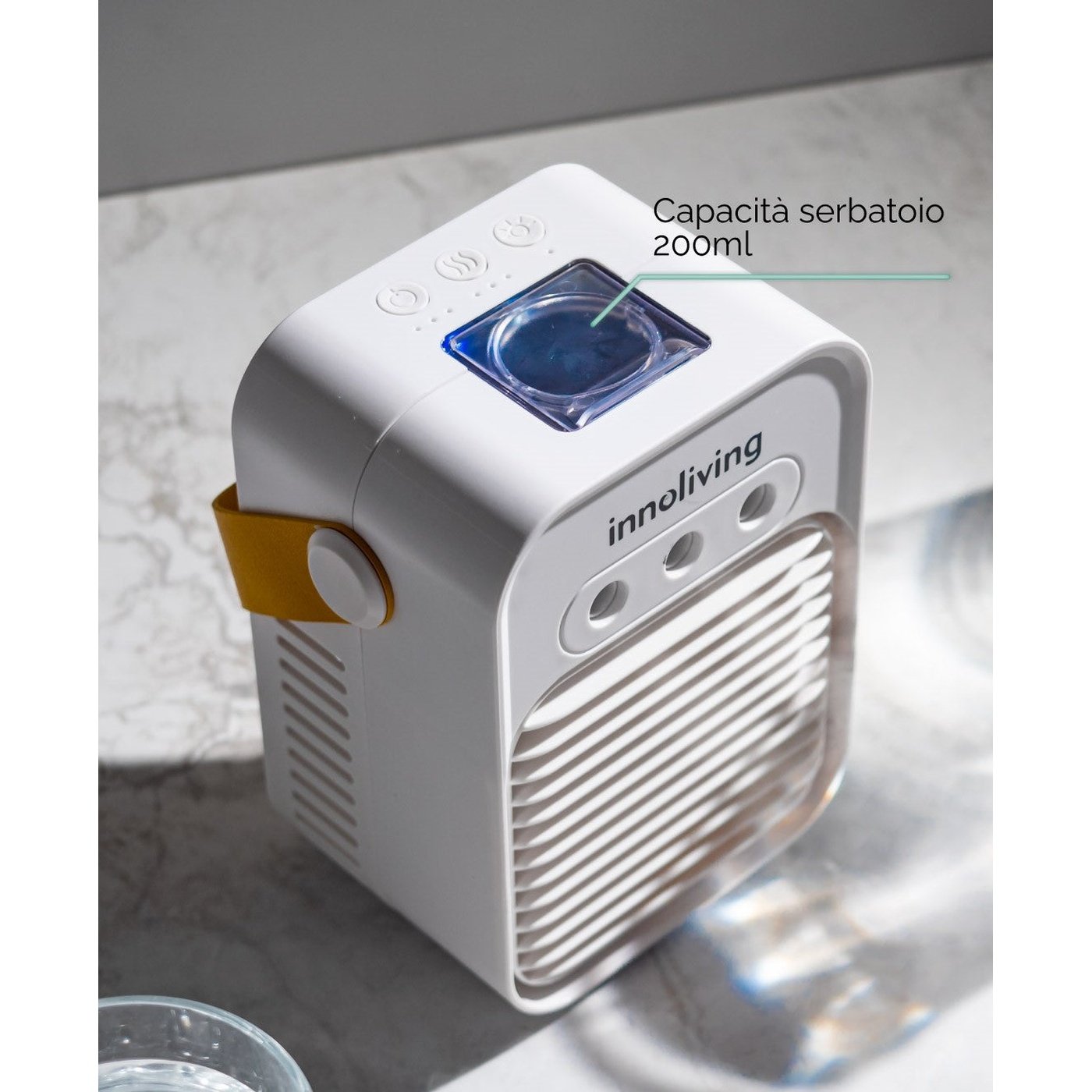 Innoliving Mini raffrescatore portatile ricaricabile INN-518, Bianco