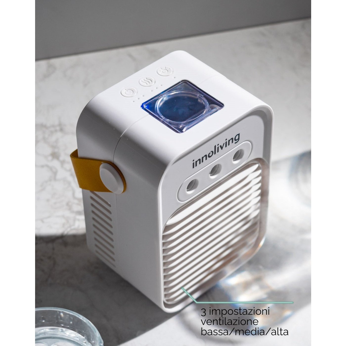 Innoliving Mini raffrescatore portatile ricaricabile INN-518, Bianco