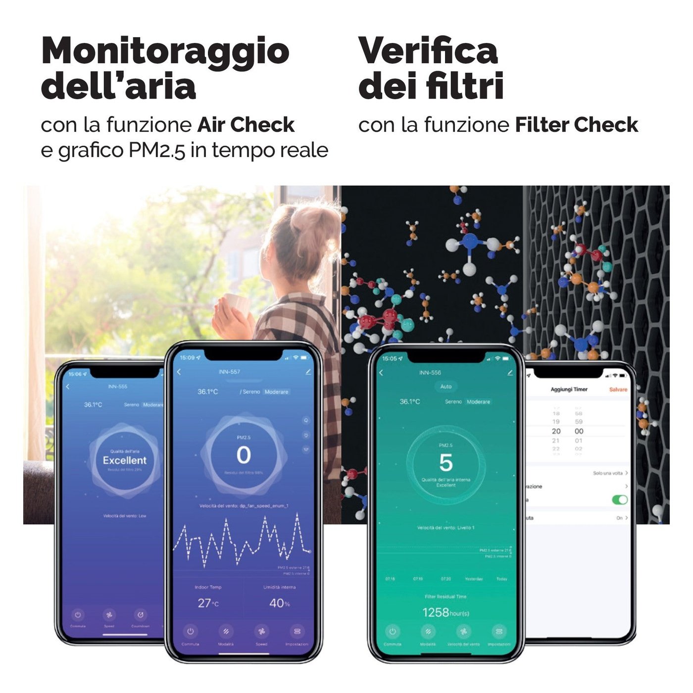 Purificatore d'aria Professional L Innoliving INN-559