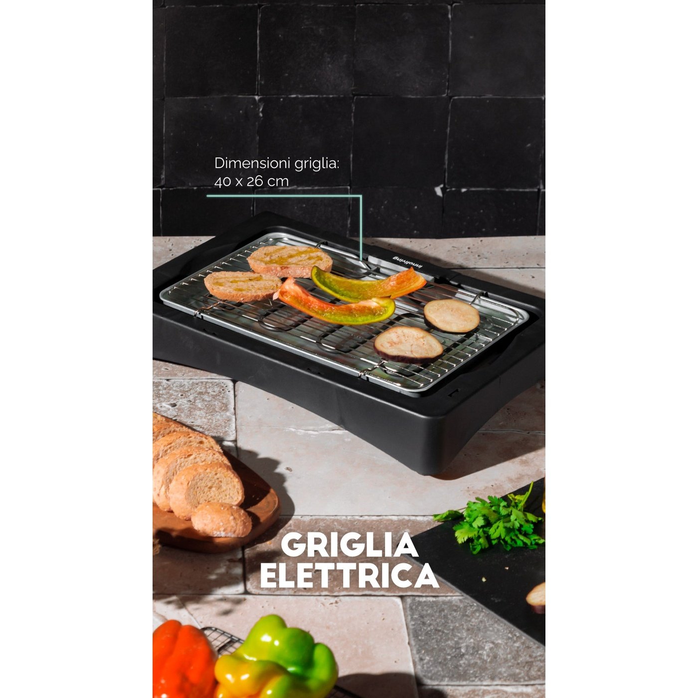 Griglia elettrica carne verdure, Innoliving INN-871