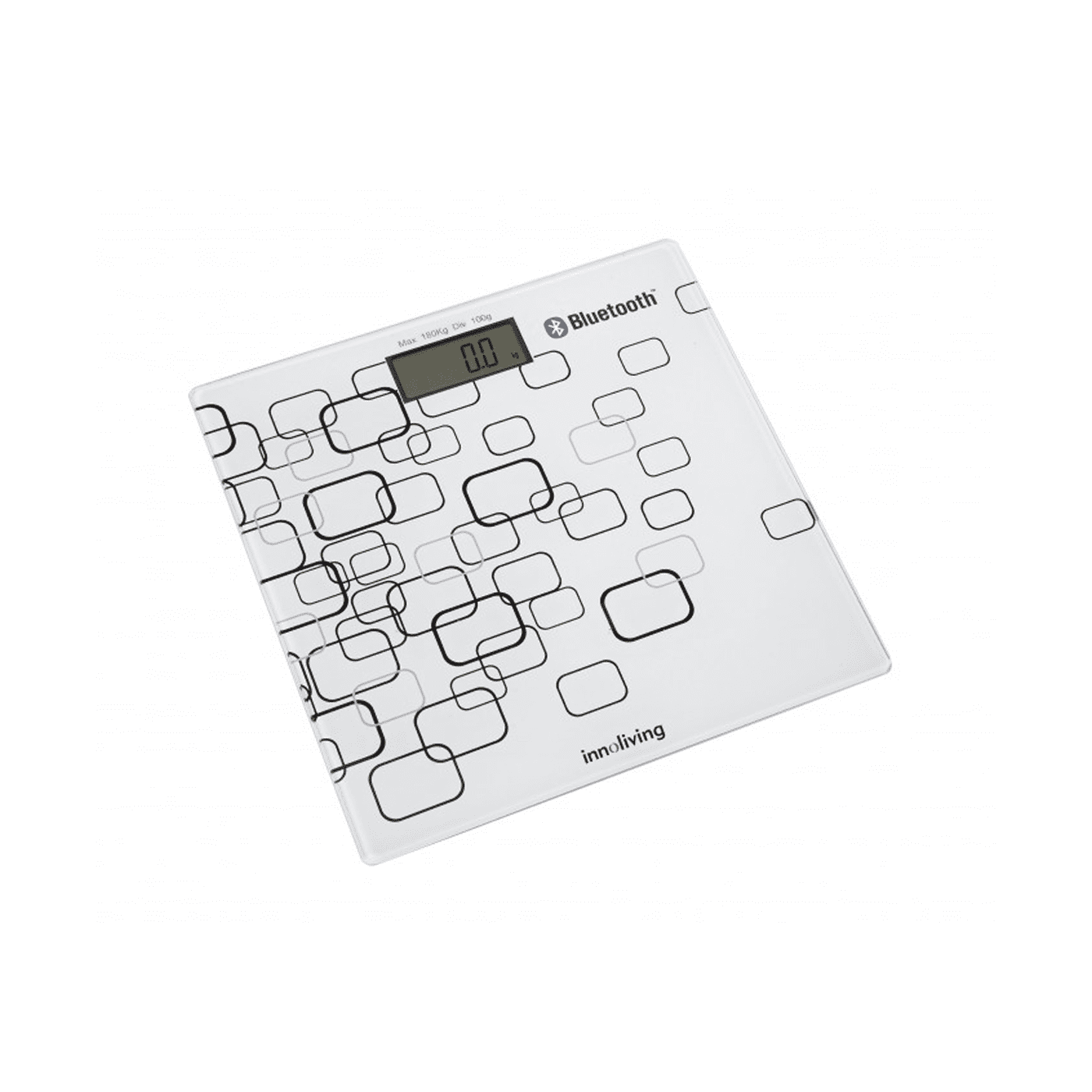 Bilancia pesapersona bluetooth vetro temprato schermo LCD, Innoliving INN-109