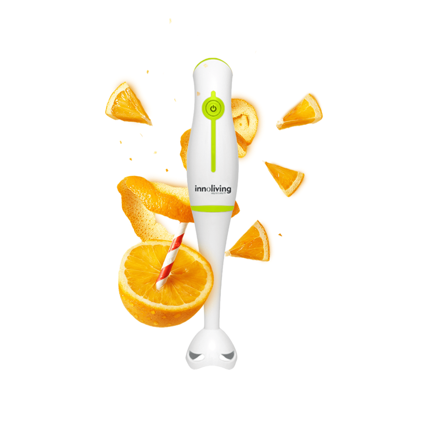 Frullatore ad immersione lame in acciaio inox gancio per appendere, Innoliving INN-705