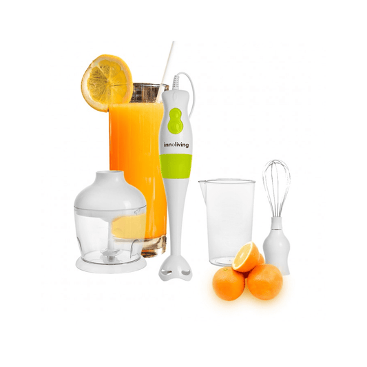Frullatore ad immersione set 3 in 1 lame acciaio inox 2 velocità, Innoliving INN-725