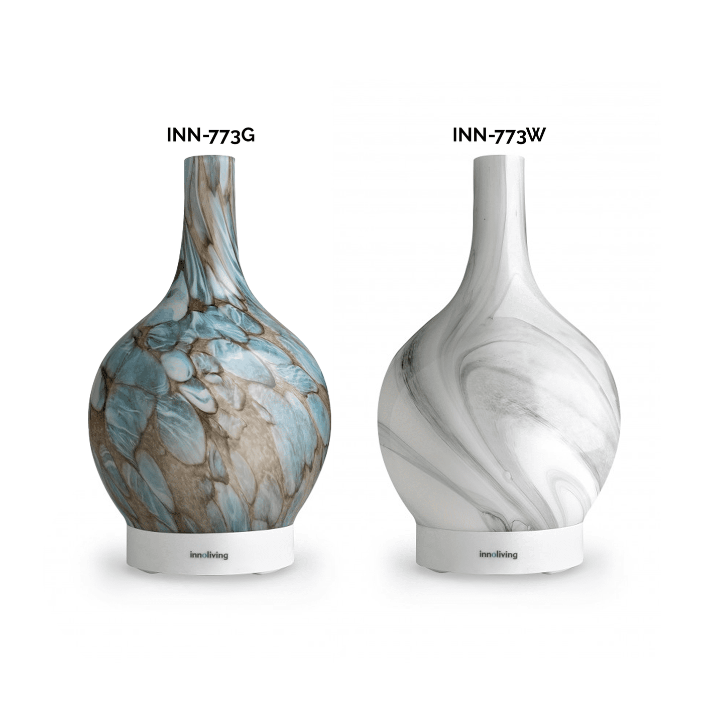 Diffusore d'aroma ad ultrasuoni in vetro rilassante 150ml, Innoliving INN-773