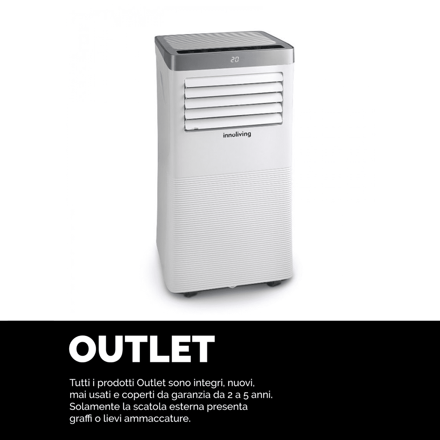 Condizionatore d'aria funzione caldo e freddo estate e inverno, Innoliving INN-521