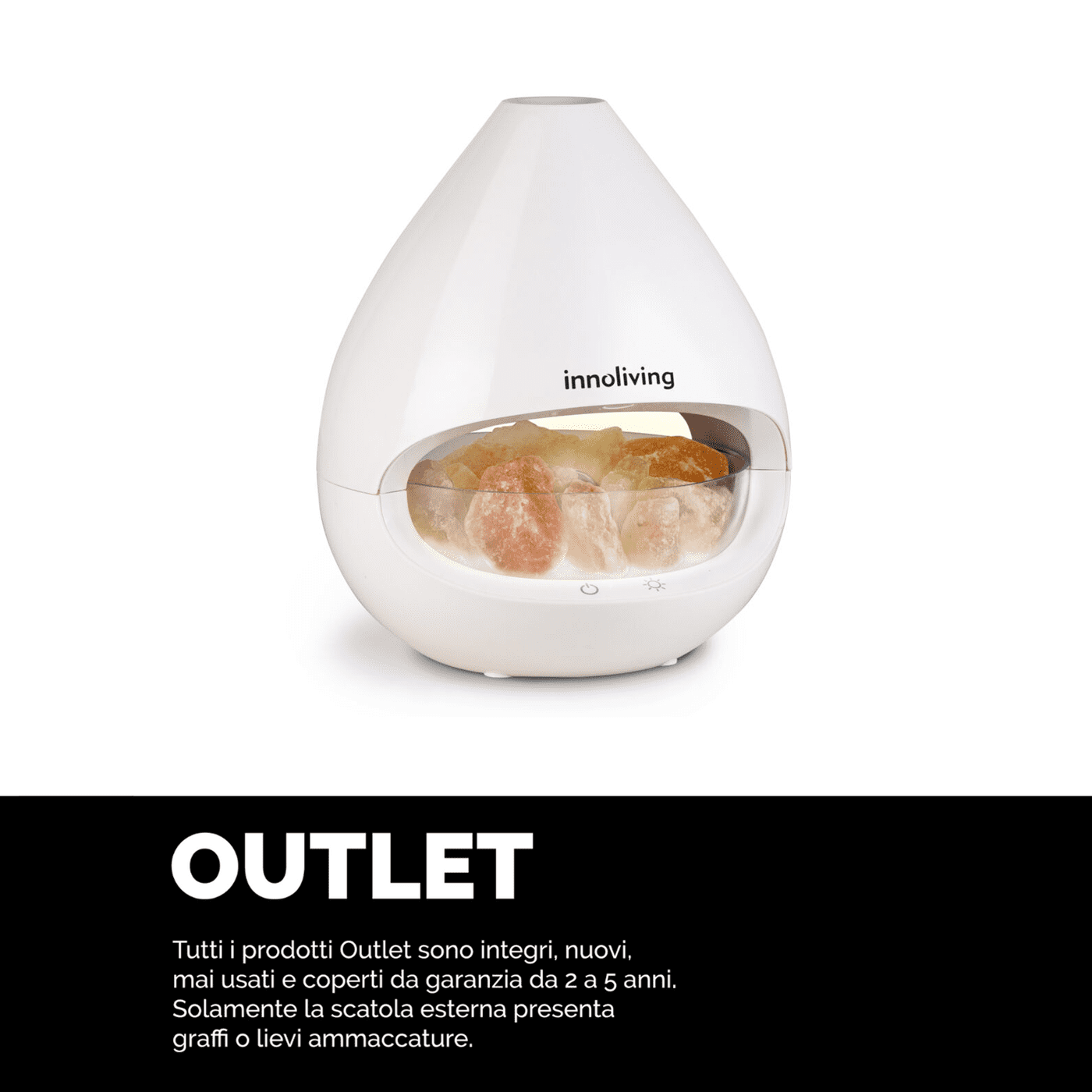 Diffusore d'Aroma 2in1 con sale rilassante, Innoliving INN-775
