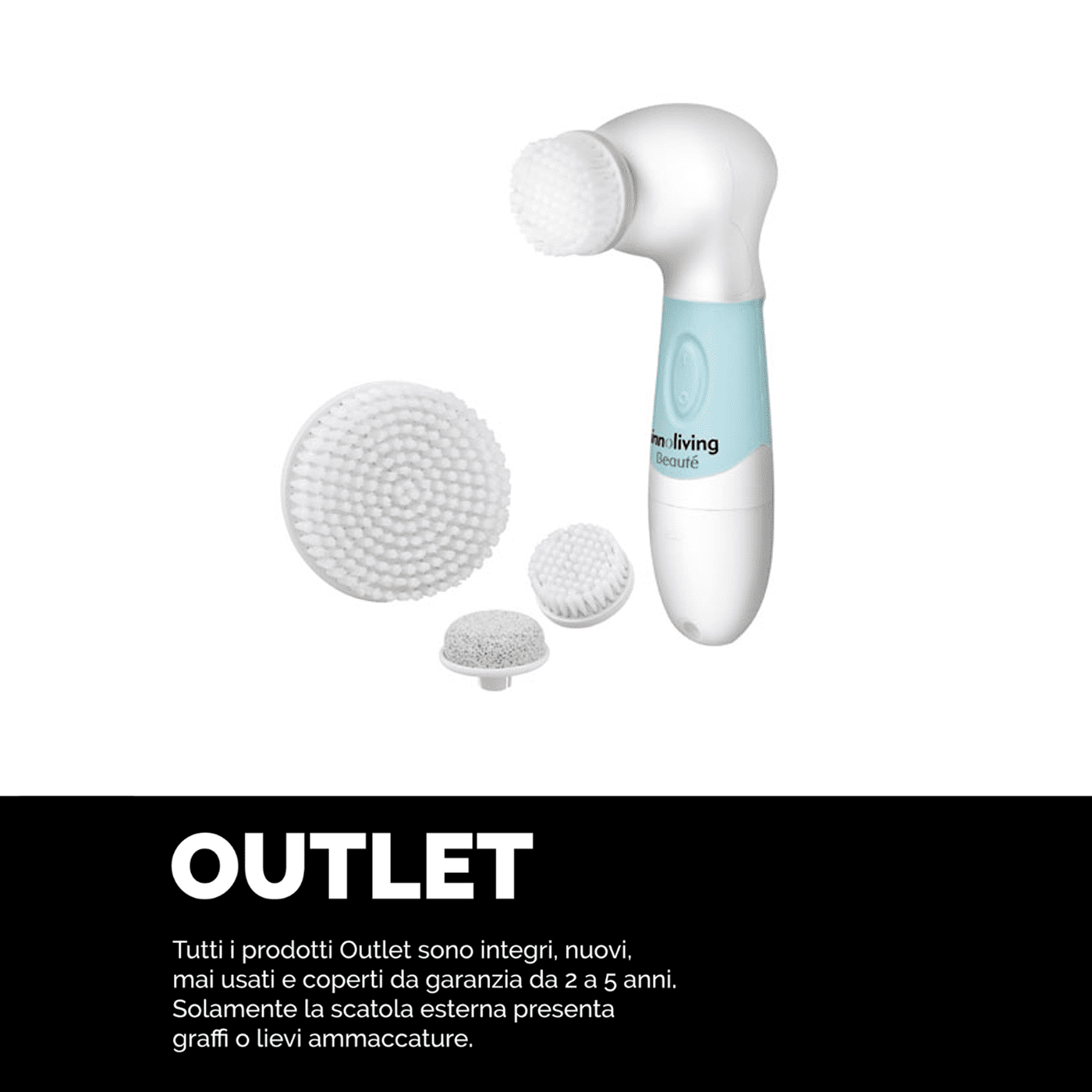 Maxi Beauty Set 4in1 per doccia viso corpo pelle, Innoliving INN-025